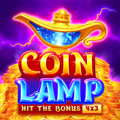 Coin Lamp slot reel artwork with golden lamp