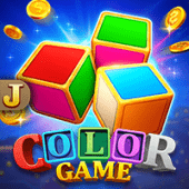 Color Game dice slot artwork with coloured cubes