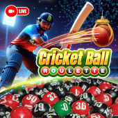 Cricket Ball Roulette live wheel artwork