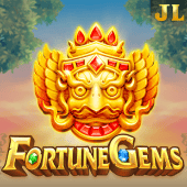 Fortune Gems slot artwork with emerald gemstones