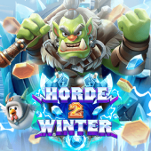Horde 2 Winter slot artwork with snowy battlement