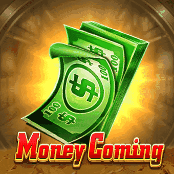 Money Coming slot artwork with cash notes