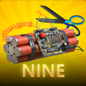 Nine number card game artwork
